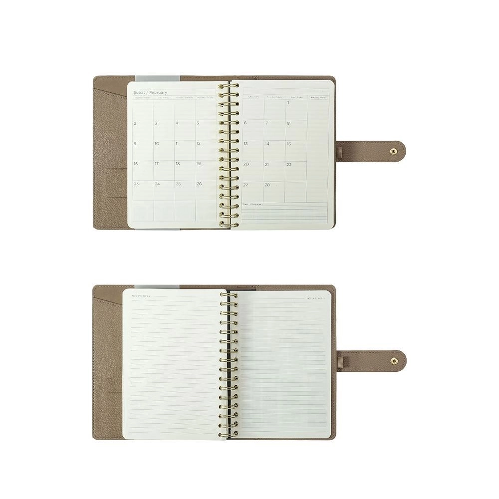 Victoria’s Journals Nubo Esnek Kapak A5 2026 Günlük Ajanda Siyah 226-2394