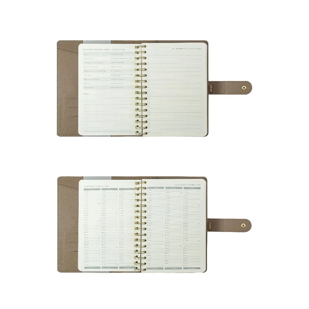 Victoria’s Journals Nubo Esnek Kapak A5 2026 Günlük Ajanda Siyah 226-2394