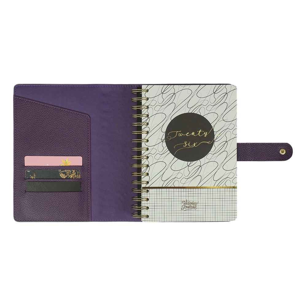 Victoria’s Journals Nubo Esnek Kapak A5 2026 Günlük Ajanda Mor 226-2396
