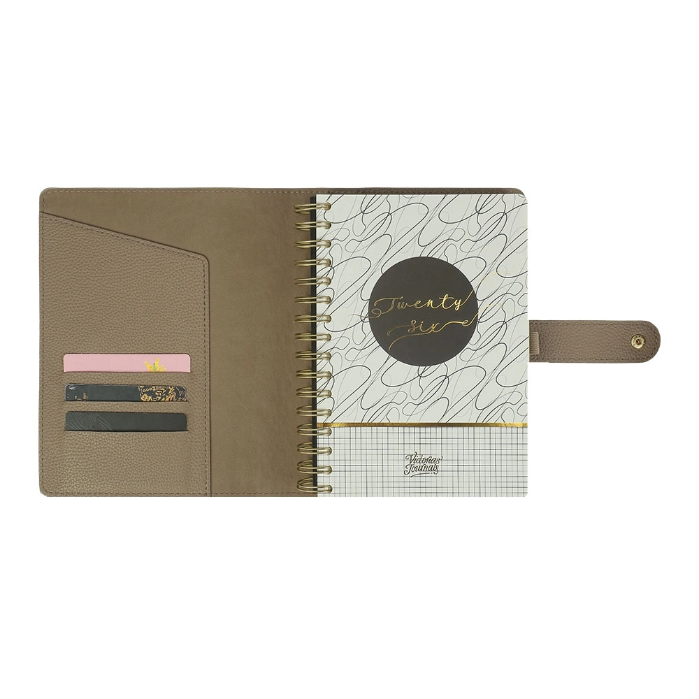 Victoria’s Journals Nubo Esnek Kapak A5 2026 Günlük Ajanda Gri 226-2397