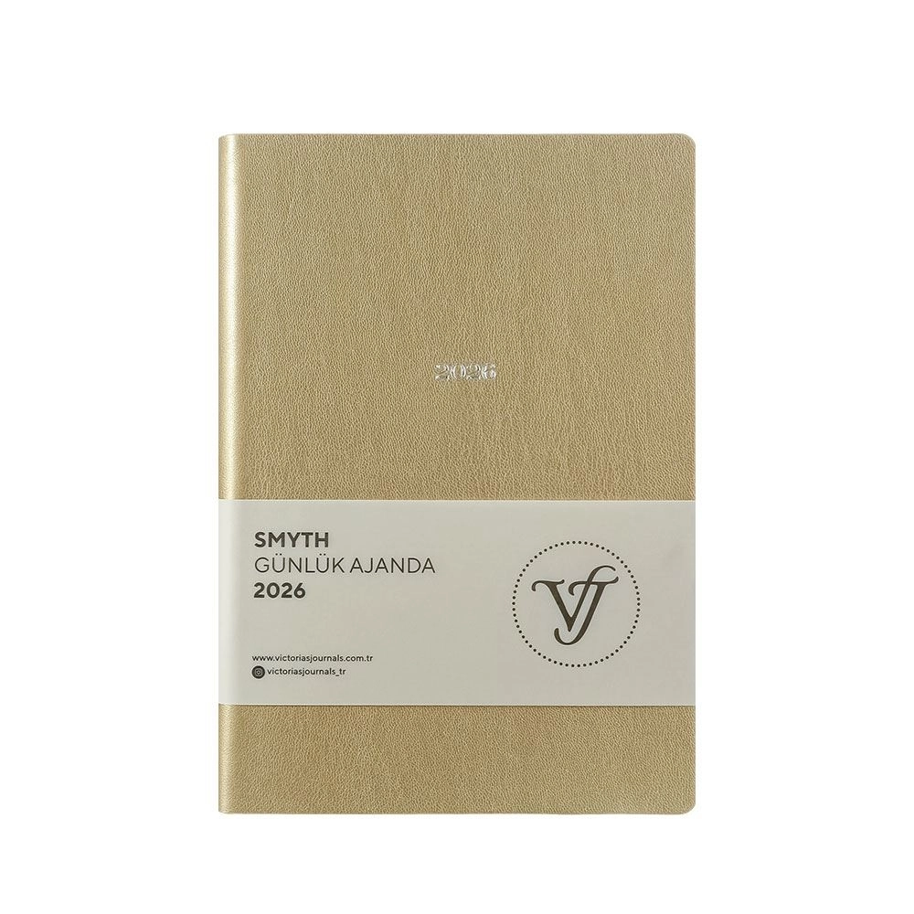 Victoria’s Journals Smyth Esnek Kapak A5 2026 Günlük Ajanda Mor 226-2419