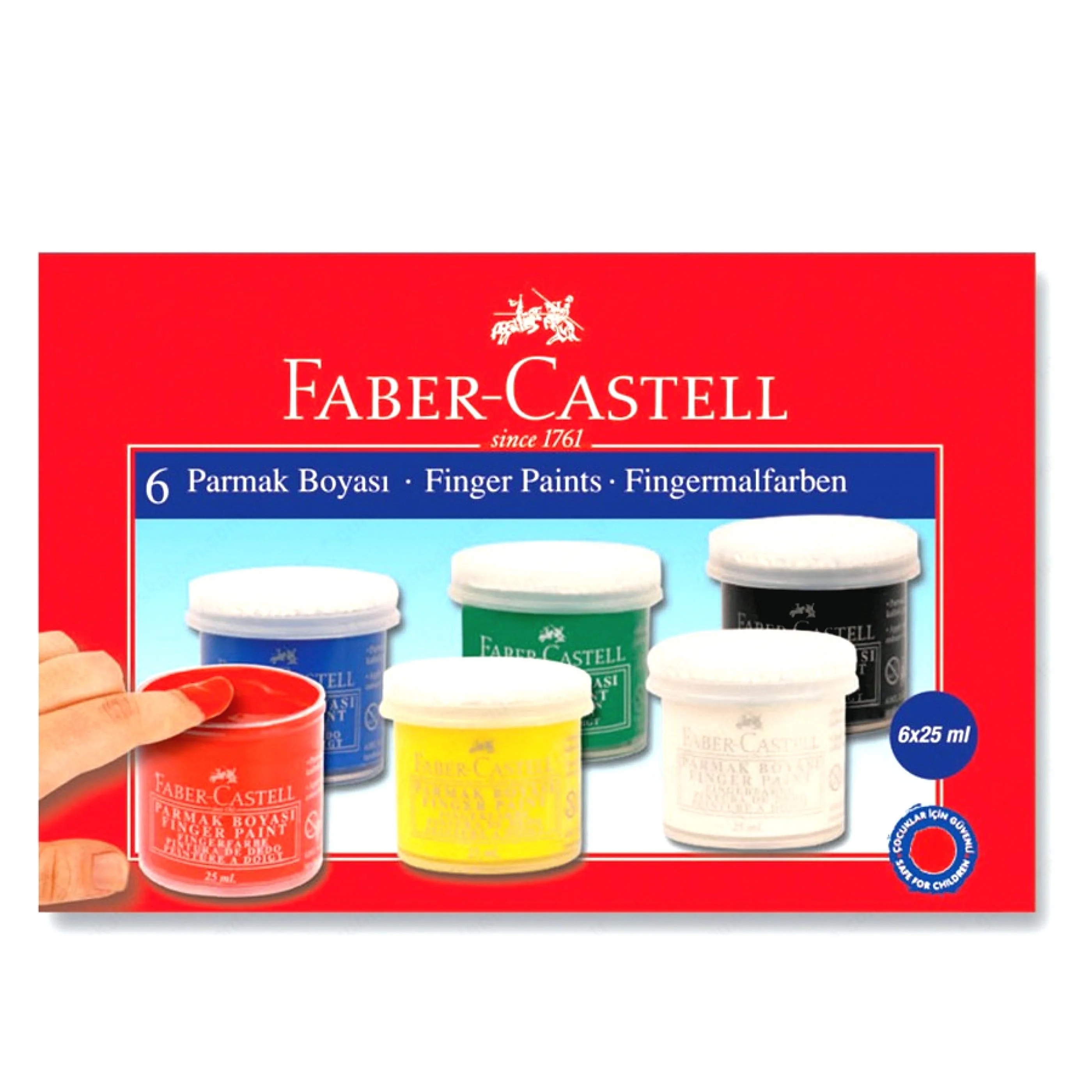 Faber-Castell Parmak Boyası 6 Renk 160402
