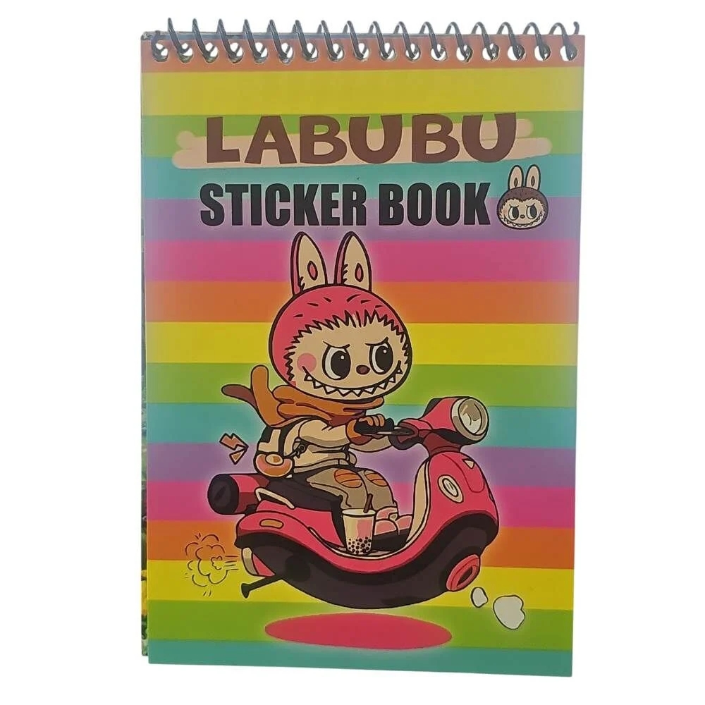 Labubu Desenli Sticker Defteri 8 Sayfa, 96 Adet