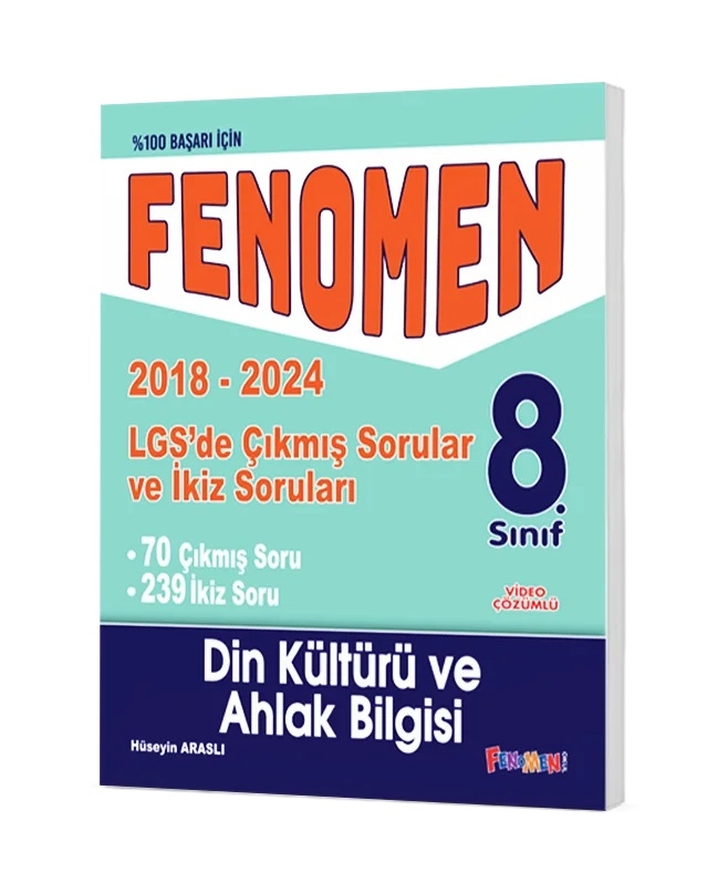 FENOMEN 8 DİN KÜLTÜRÜ VE AHLAK BİLGİSİ LGS ÇIKMIŞ SORULAR VE İKİZ SORULARI (2018-2024)