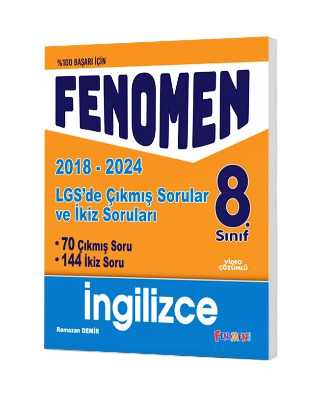FENOMEN 8 İNGİLİZCE LGS ÇIKMIŞ SORULAR VE İKİZ SORULARI (2018-2024)