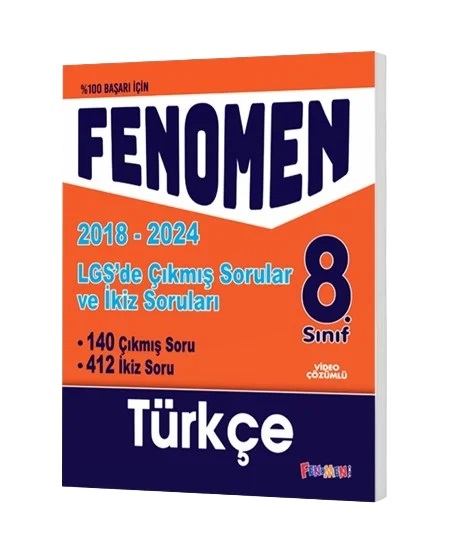 FENOMEN 8 TÜRKÇE LGS ÇIKMIŞ SORULAR VE İKİZ SORULARI (2018-2024)