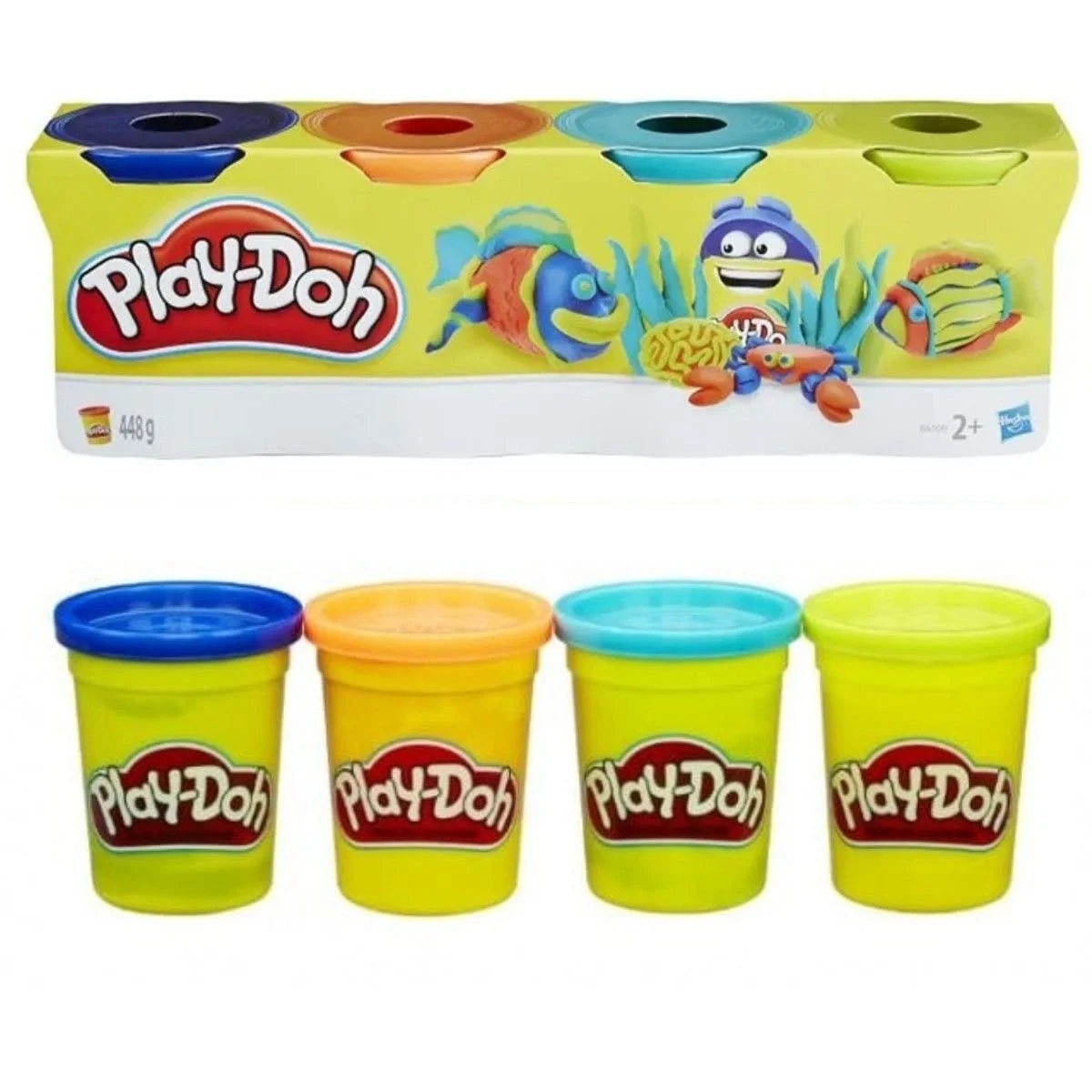 Play Doh Yeni 4’Lü Oyun Hamuru 448g