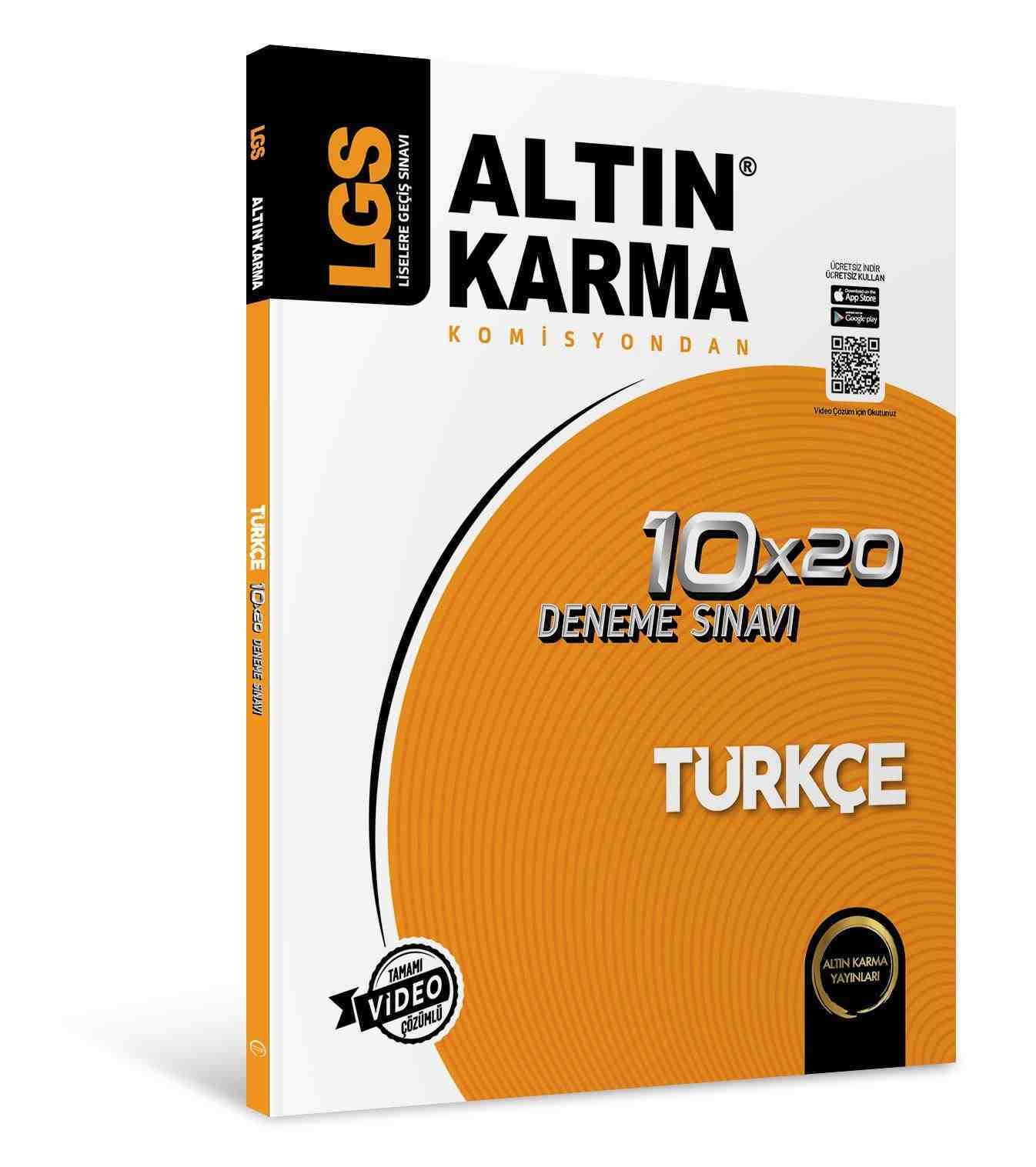 Altınkarma Yayınları LGS 8.Sınıf  Türkçe 10*20 Branş Deneme