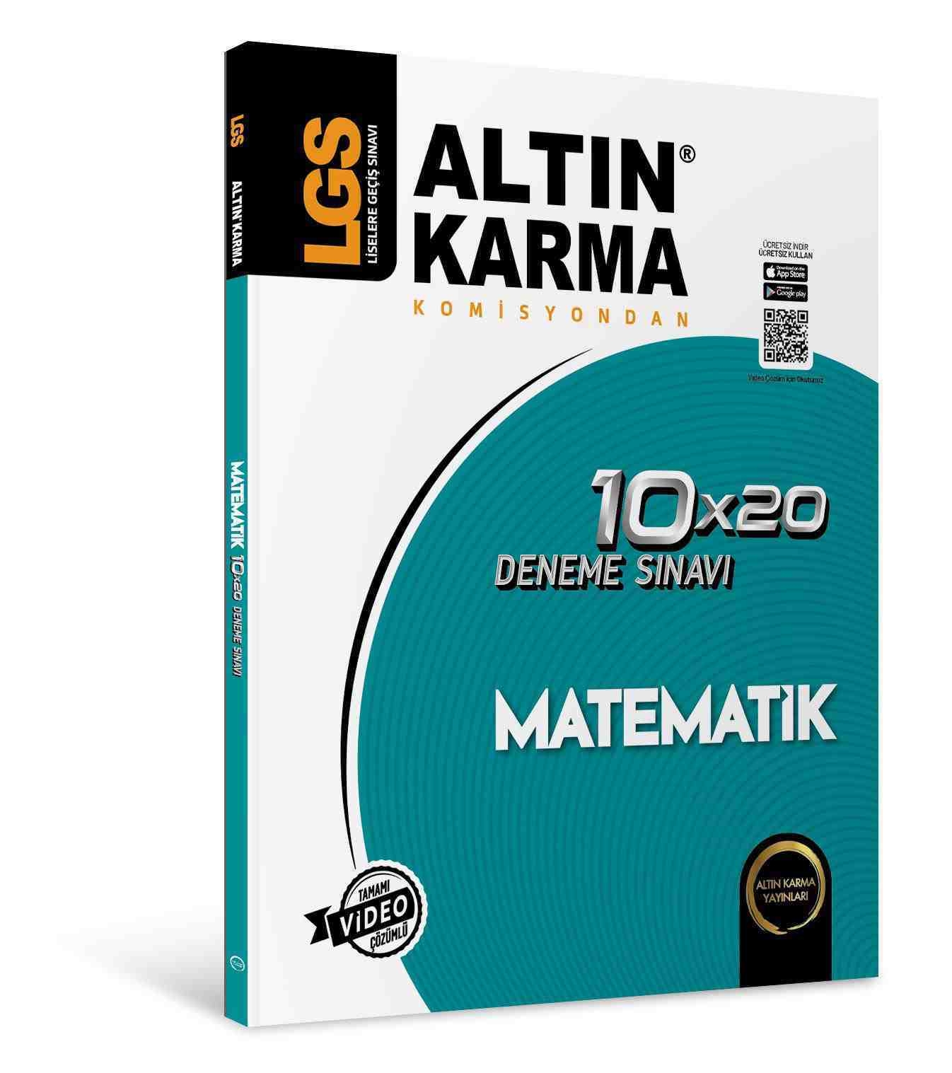 Altınkarma Yayınları LGS 8.Sınıf  Matematik 10*20 Branş Deneme