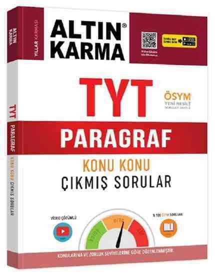 Altın Karma TYT Paragraf Konu Konu Çıkmış Sorular