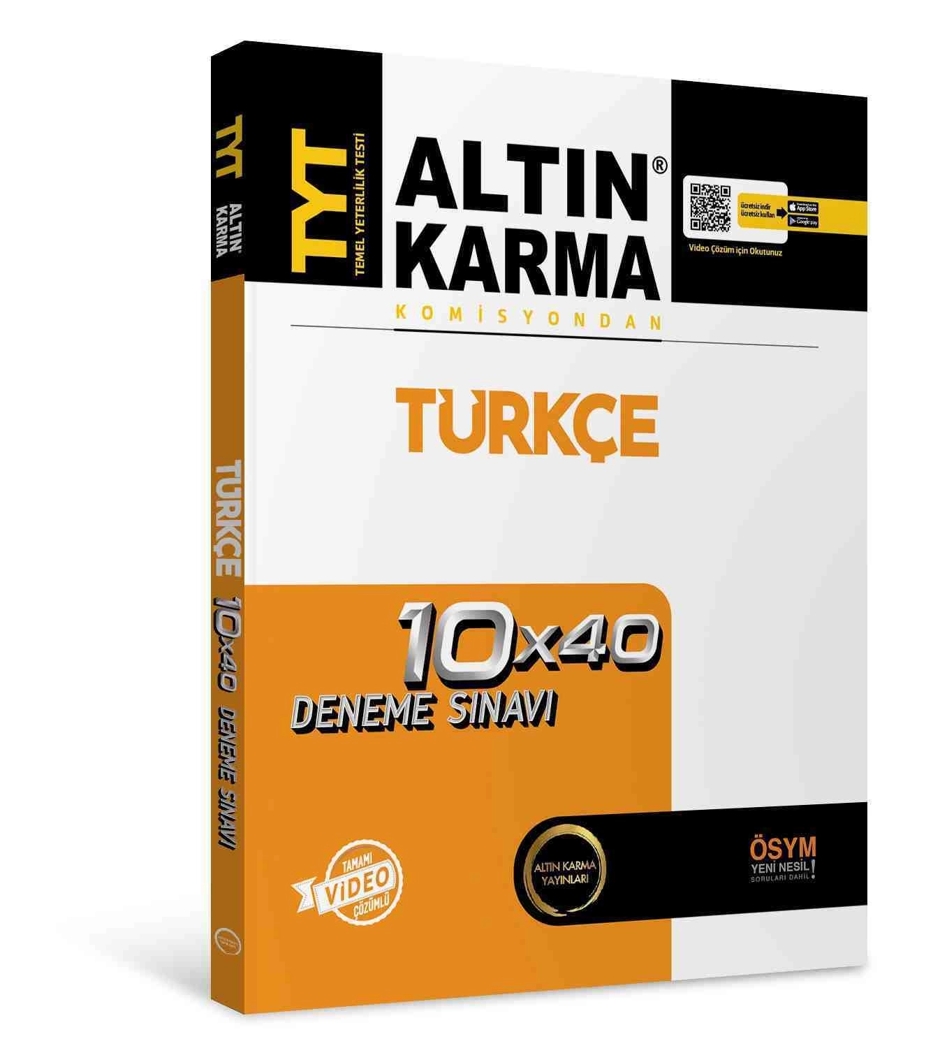 Altın Karma TYT Türkçe 10*40  Branş Deneme