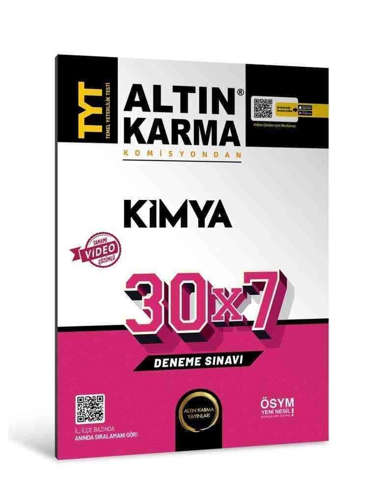 Altınkarma TYT Kimya 30*7 Deneme Sınavı 