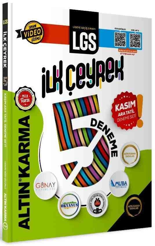 Altın Karma Yayınları Altın Karma LGS İlk Çeyrek 5.Li Deneme Seti -YENİ