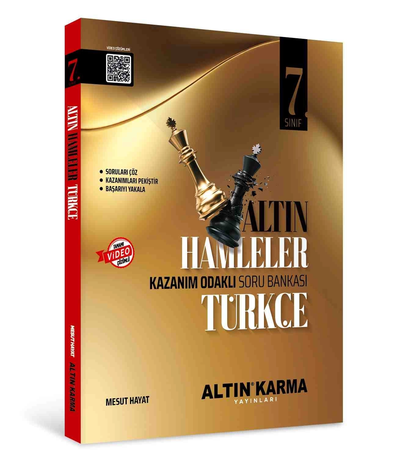 Altın Karma Yayınları 7.Sınıf Türkçe Altın Hamleler Kazanım Odaklı Soru Bankası (MESUT HAYAT) 