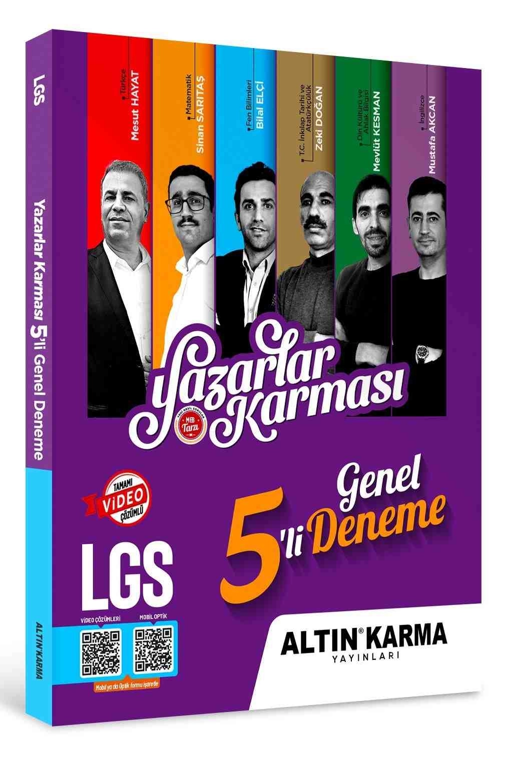Altın Karma Yayınları Yazarlar Karması  LGS 5’li Genel Deneme Seti 2026
