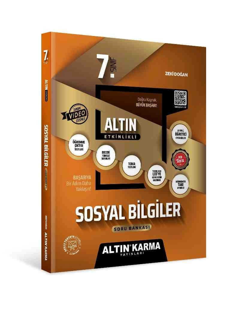 Altın Karma Yayınları 7.Sınıf Sosyal Bilgiler Altın Etkinlikli Kazanım Soru Bankası (ZEKİ DOĞAN)