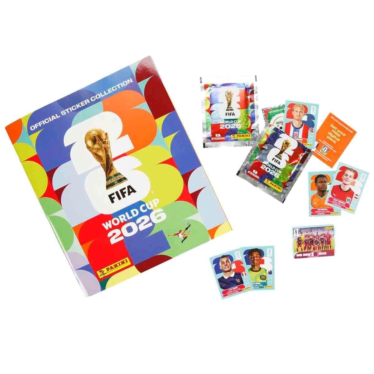 Panini Çıkartma albümü FIFA Dünya Kupası 2026 - 2 Paket Sticker HEDİYELİ