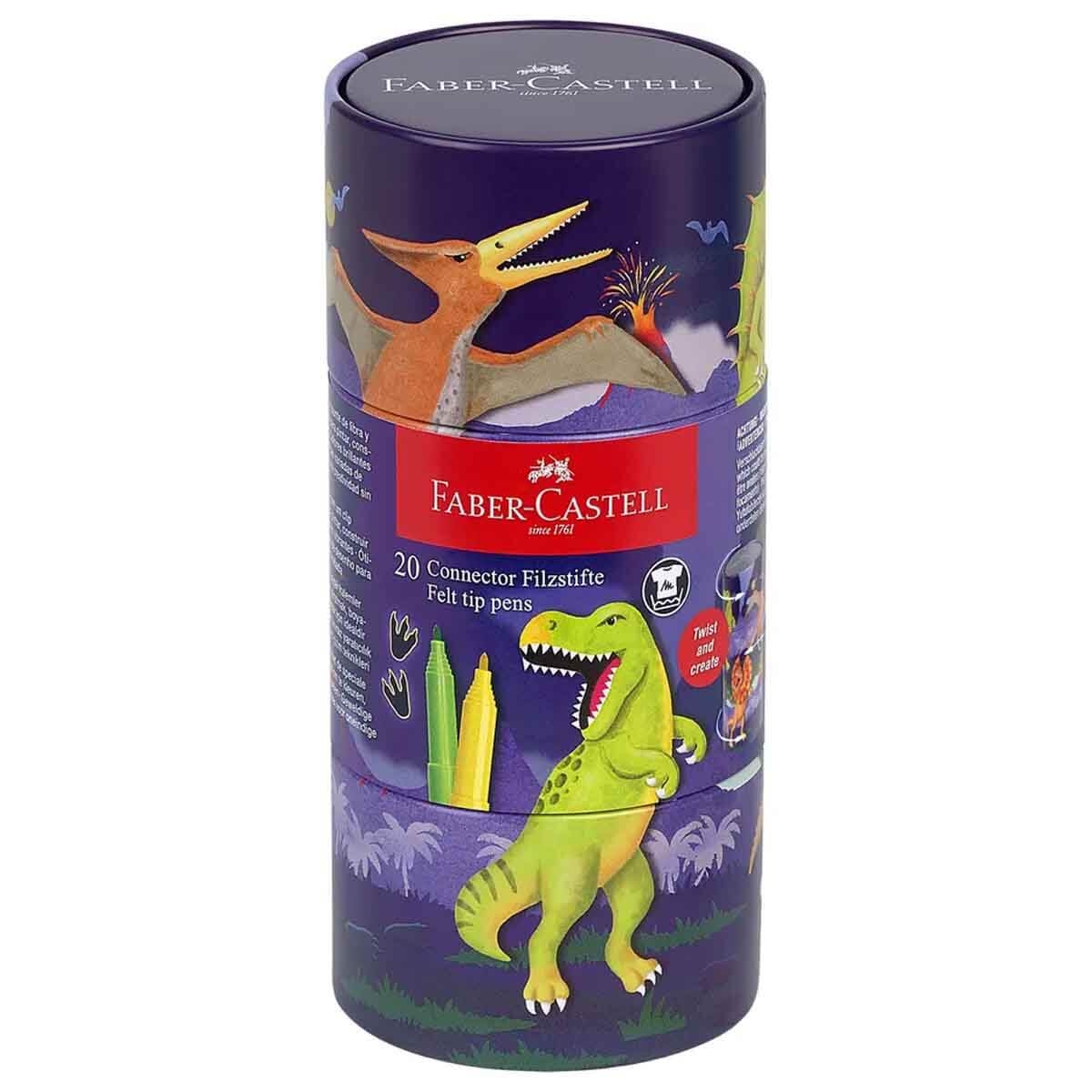 Faber Castell Yıkanabilir Dino Keçeli Kalem 20’li 155546