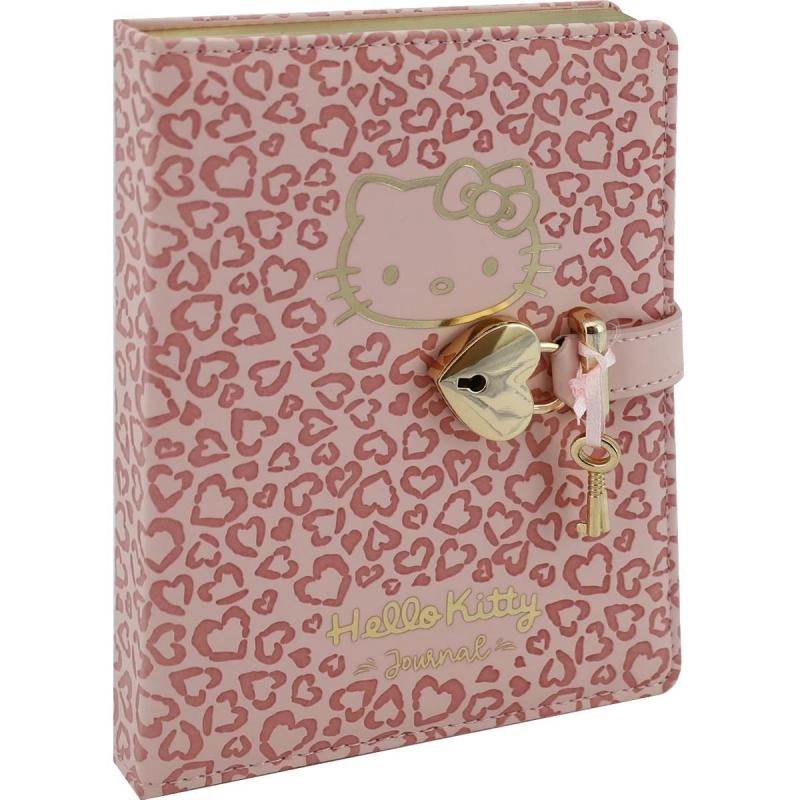 Victoria’s Journals Hello Kitty Hush Hush Kilitli Defter  160 Yaprak, Çizgili Defter 525-1921