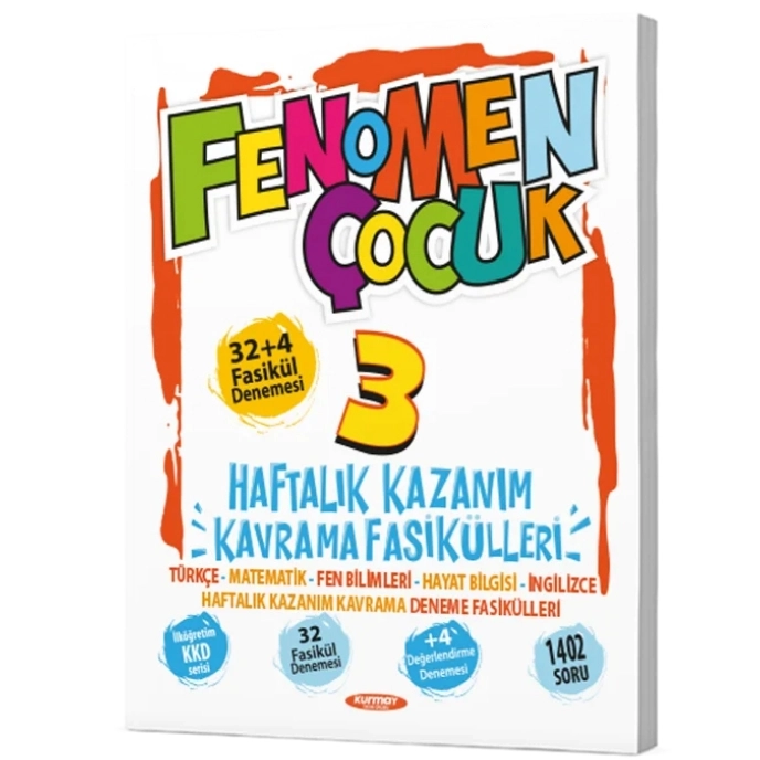 Fenomen  Çocuk 3. Sınıf KKF Tüm Dersler Haftalık Kazanım Kavrama Fasikülleri