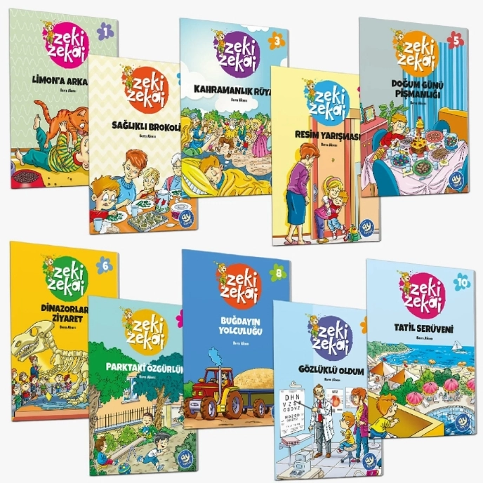 Zeki Zekai Hikaye Seti 10 Kitap + 1 Değerlendirme Kitabı Ay Çocuk
