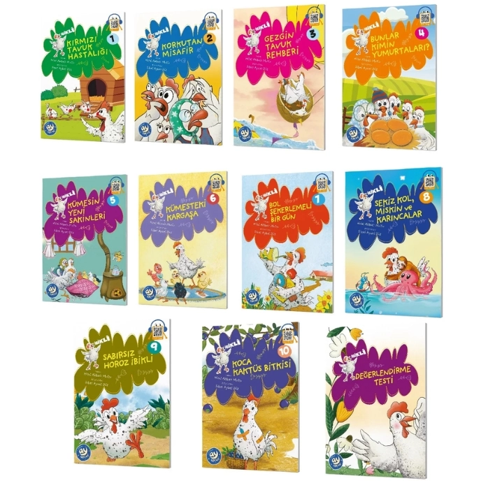 İbikli Hikaye Seti 10 Kitap + 1 Değerlendirme Kitabı Ay Çocuk