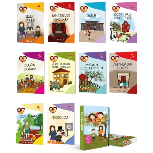 Melay ile Çınar Hikâye Seti 10 Kitap + 1 Değerlendirme Kitabı Ay Çocuk