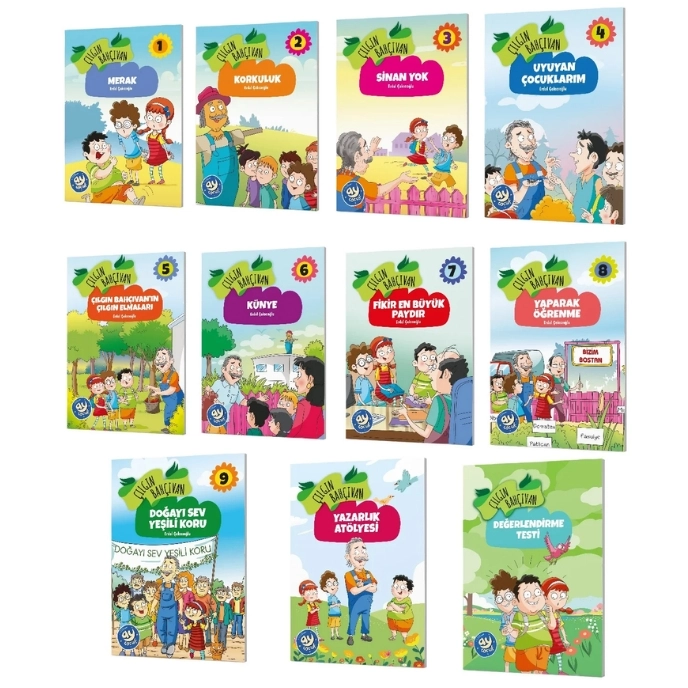 Çılgın Bahçıvan Hikaye Seti 10 Kitap + 1 Değerlendirme Kitabı Ay Çocuk