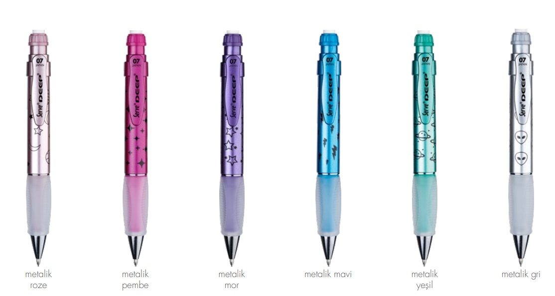 Serve Deep Versatil Kalem Metalik Uzay Temalı - Mor