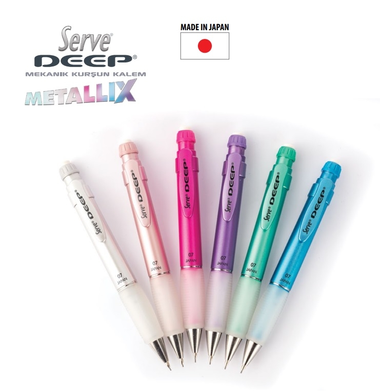 Serve Deep Versatil Kalem Metalik Pembe