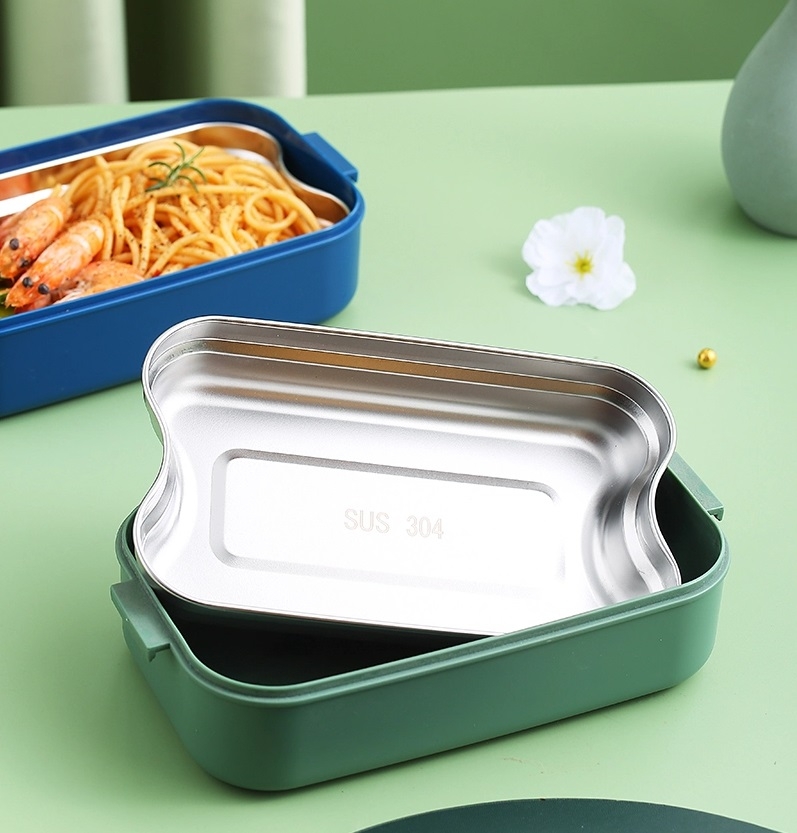 Vagonlife Çelik Yemek Kabı Tek Bölmeli Luch Box 700ml Pembe