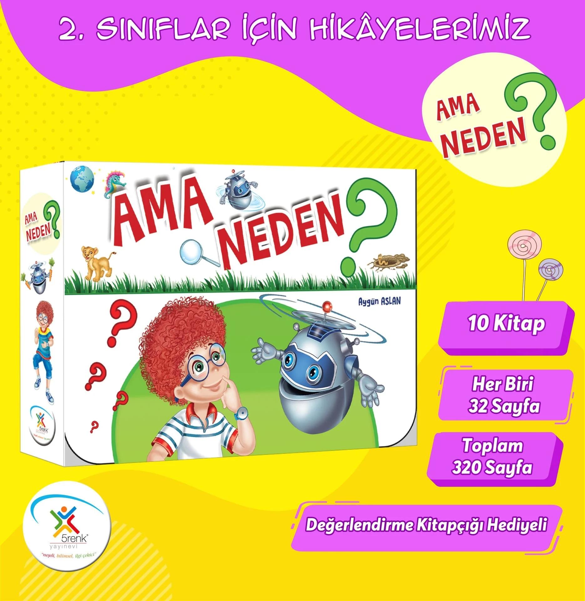 2.SINIF HİKAYE SETİ AMA NEDEN? (10 KİTAP)