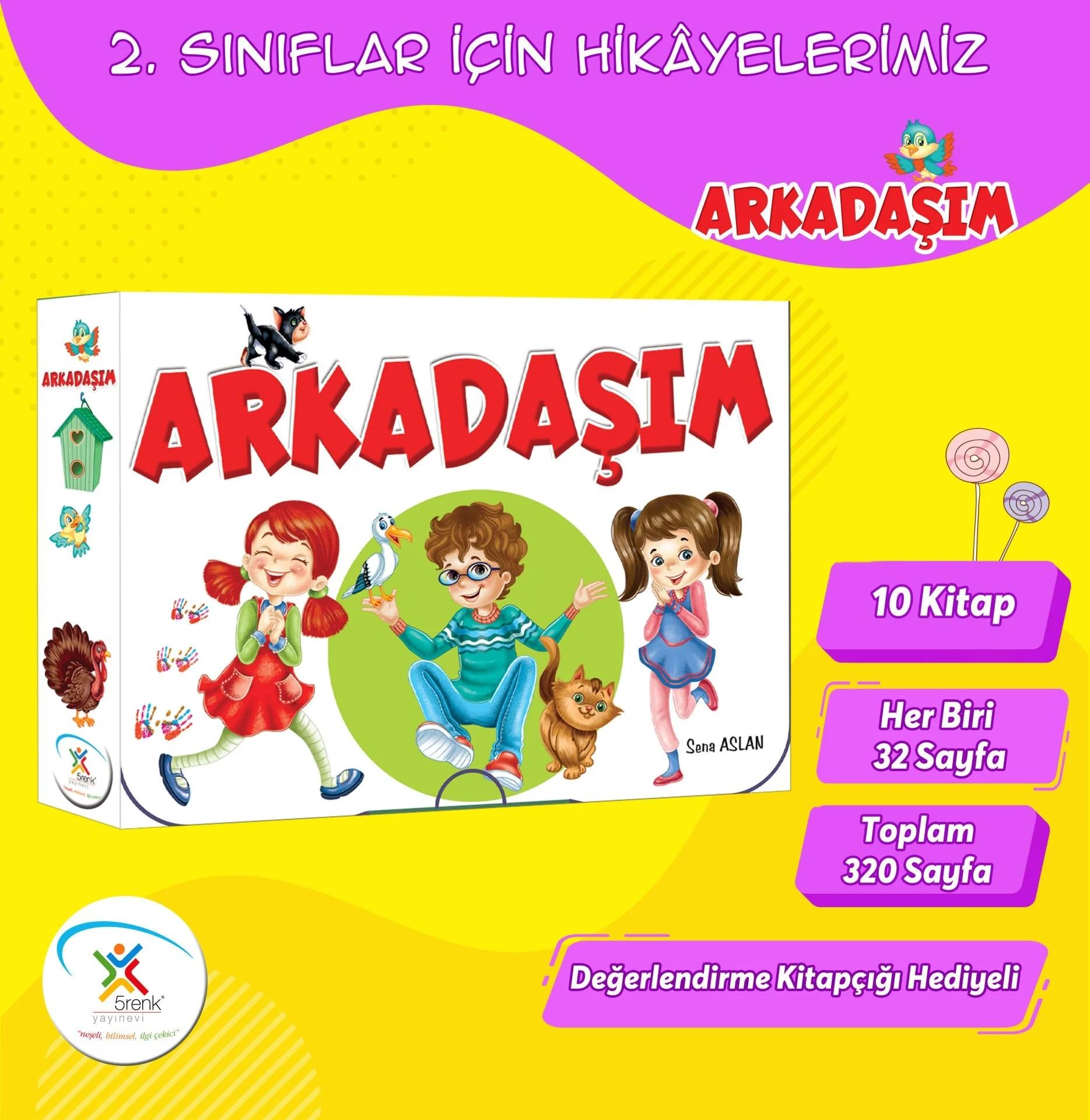 2.SINIF HİKAYE SETİ Arkadaşım (10 Kitap)