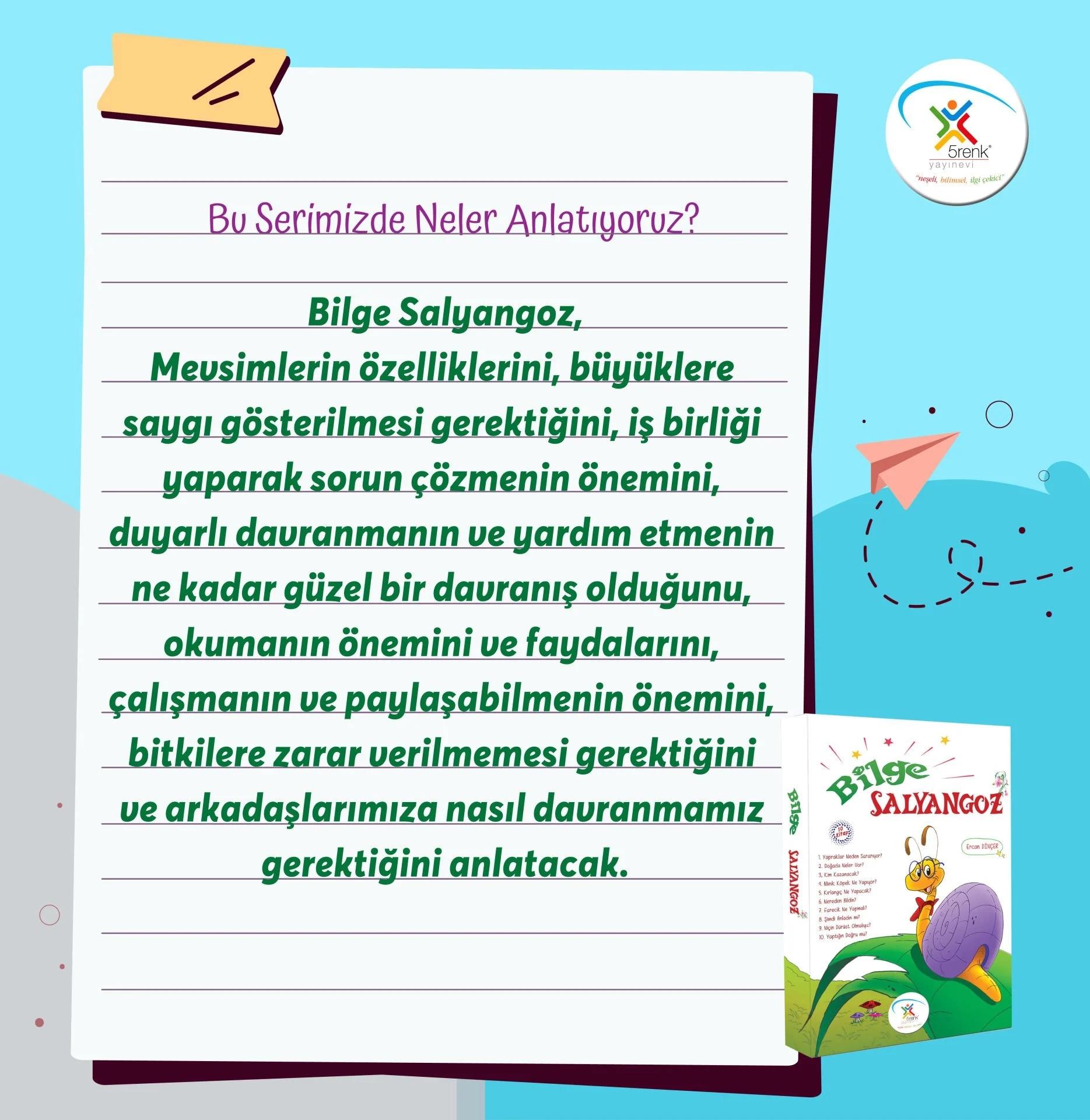 1.SINIF HİKAYELER  BİLGE SALYANGOZ (10 KİTAP)