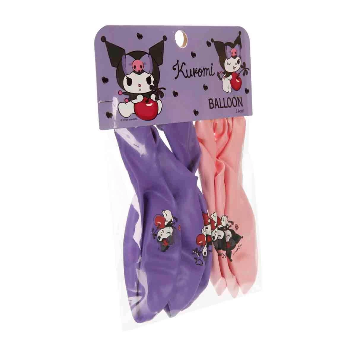 Timon Sanrio Lisanslı Kuromi Balon 6’lı Paket