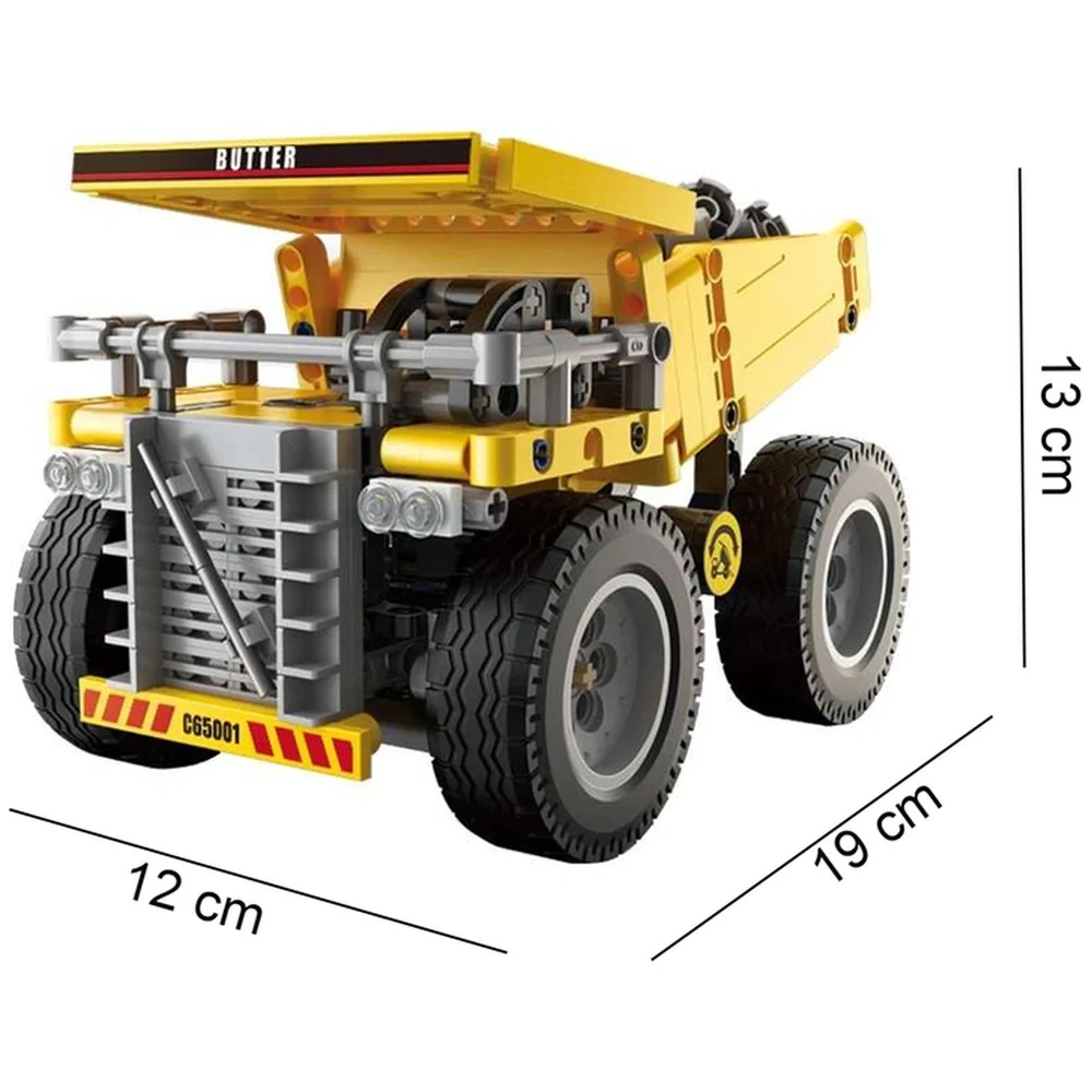 Vagon Life Cada Maden Kamyonu 372 Parça Blok Lego İş Makinesi Kamyon C65001W