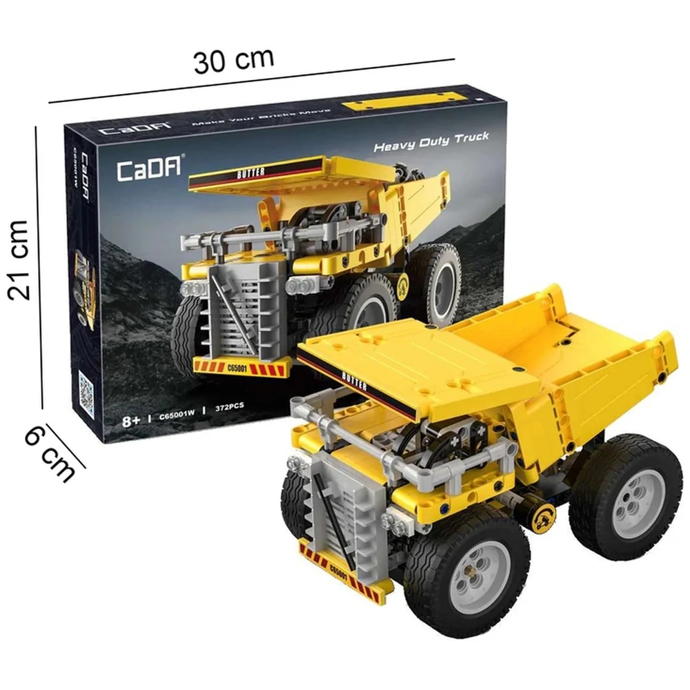 Vagon Life Cada Maden Kamyonu 372 Parça Blok Lego İş Makinesi Kamyon C65001W