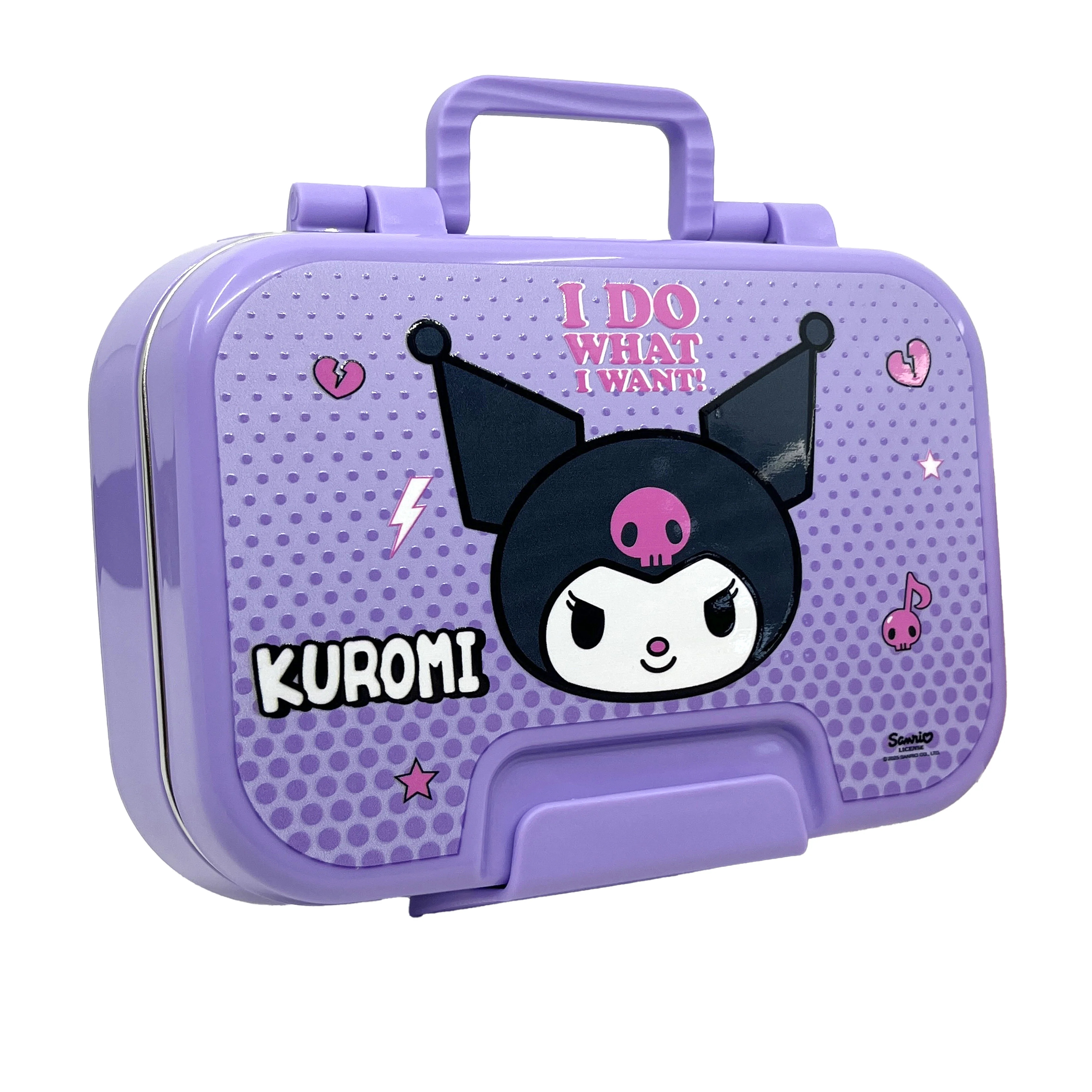 Kuromi Çelik 2 Bölmeli Mor Beslenme Kutusu 1030 ml 3471