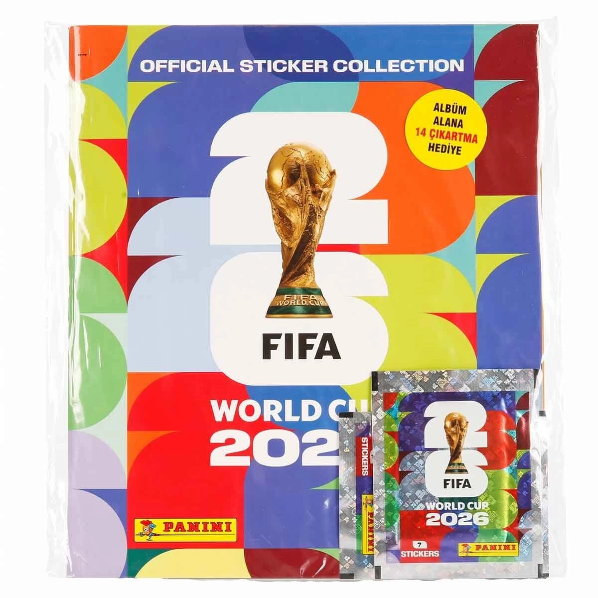 Panini Çıkartma albümü FIFA Dünya Kupası 2026 - 2 Paket Sticker HEDİYELİ