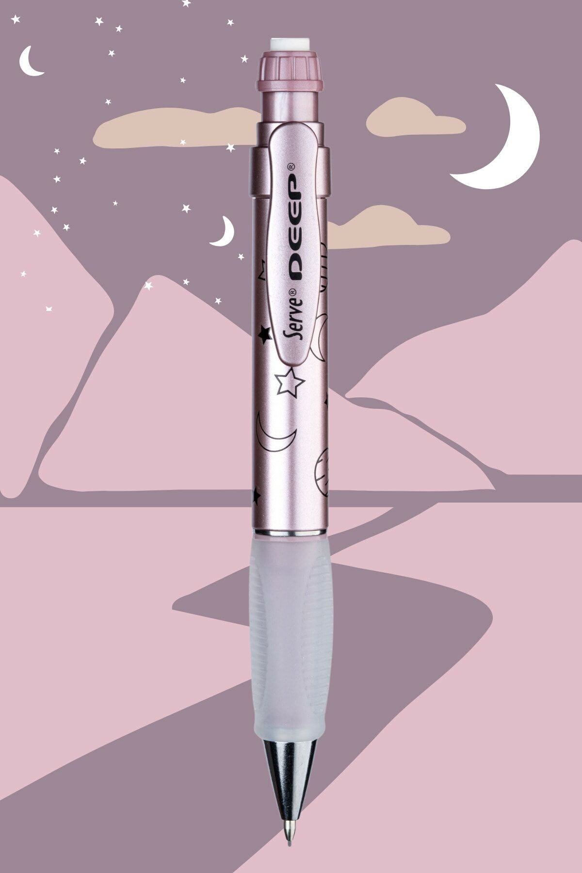 Serve Deep Versatil Kalem Metalik Uzay Temalı - Bronz