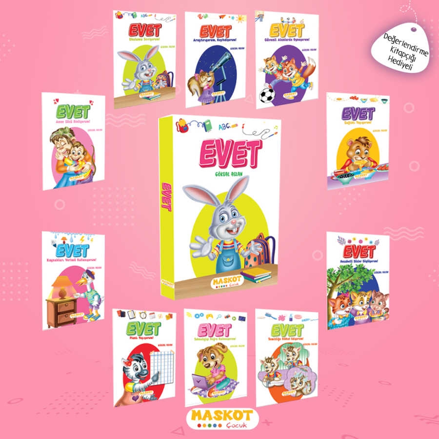 1.SINIF HİKAYE SETİ EVET SERİSİ (10 KİTAP)