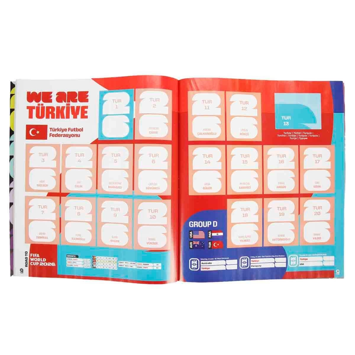 Panini Çıkartma albümü FIFA Dünya Kupası 2026 - 2 Paket Sticker HEDİYELİ