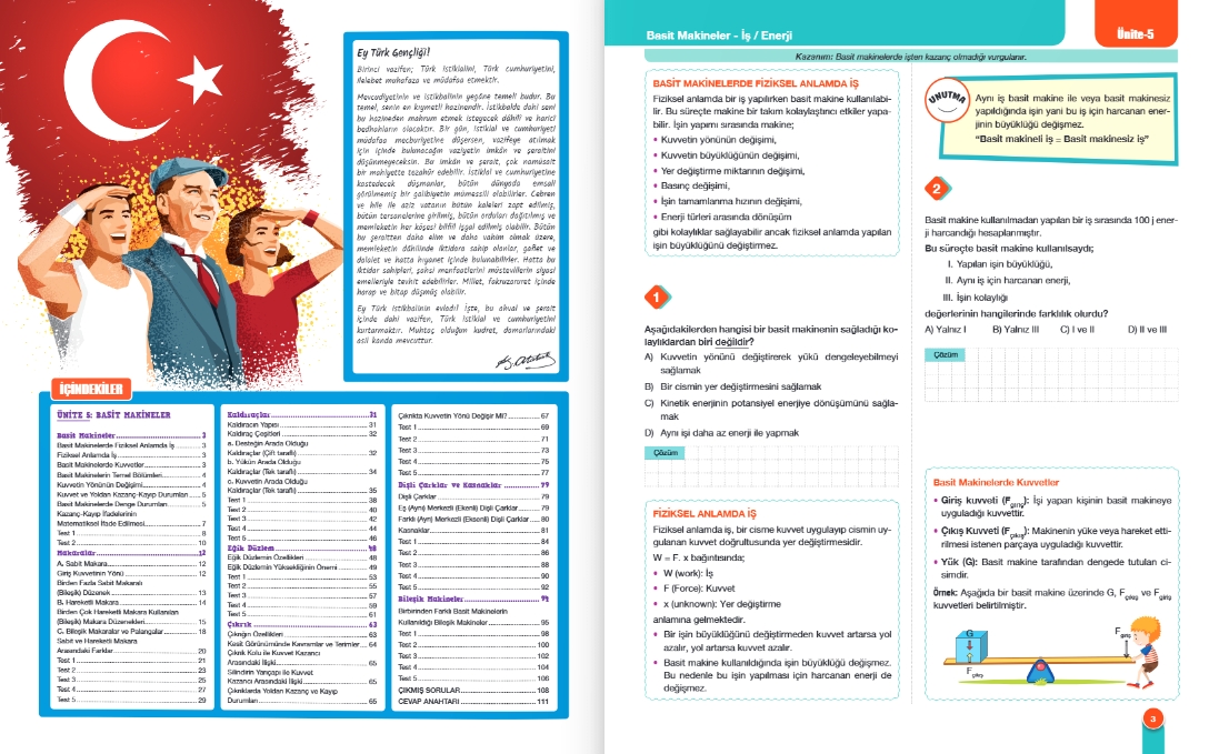 FENOMEN 8 FEN BİLİMLERİ 5.FASİKÜL (BASİT MAKİNELER)