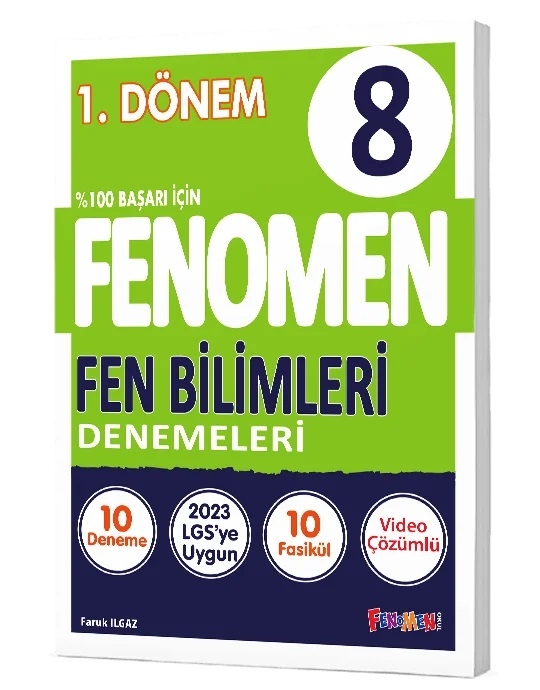 FENOMEN 8 FEN BİLİMLERİ 1.DÖNEM DENEMELERİ (10 DENEME)