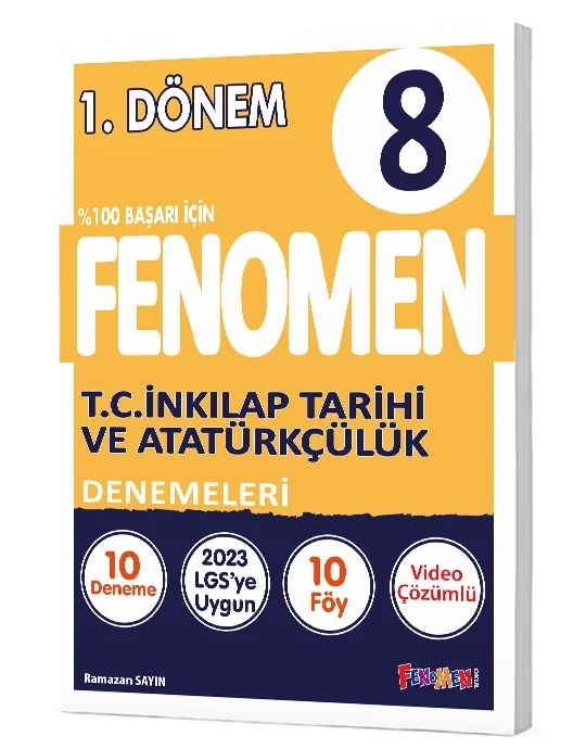 FENOMEN 8 İNKILAP TARİHİ VE ATATÜRKÇÜLÜK 1.DÖNEM DENEMELERİ (10 DENEME)