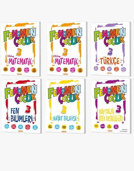 Fenomen Çocuk 3. sınıf 7 KİTAP SET 2025-2026 MÜFREDATINA UYGUN