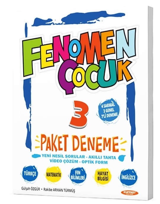 Fenomen Çocuk 3.Sınıf Tüm Dersler Paket Deneme (7 Deneme)
