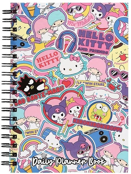Gifi Sanrio Hello Kitty Spiralli Daily Planner Stickerli Konuşan Ajanda