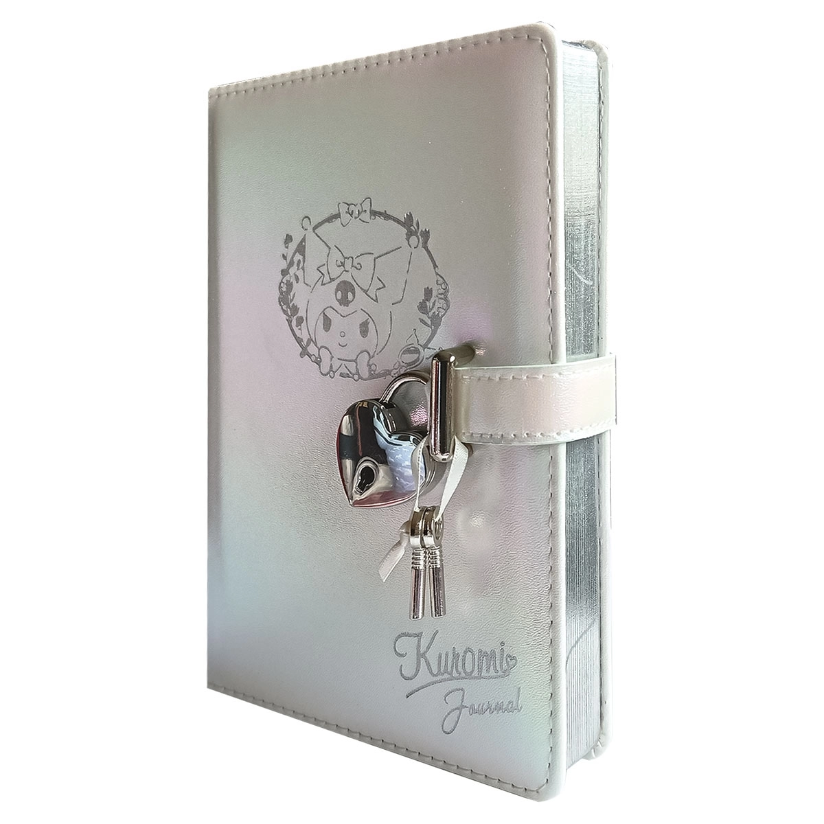 Victoria’s Journals Kuromi Hush Hush Kilitli Çizgili  Metalik Defter Not Defteri Günlük 525-1928