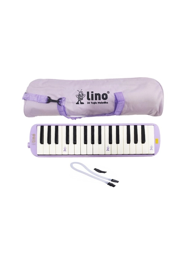 Lino Melodika 32 Tuşlu Bez Çanta Pastel Mor LN-32-KS